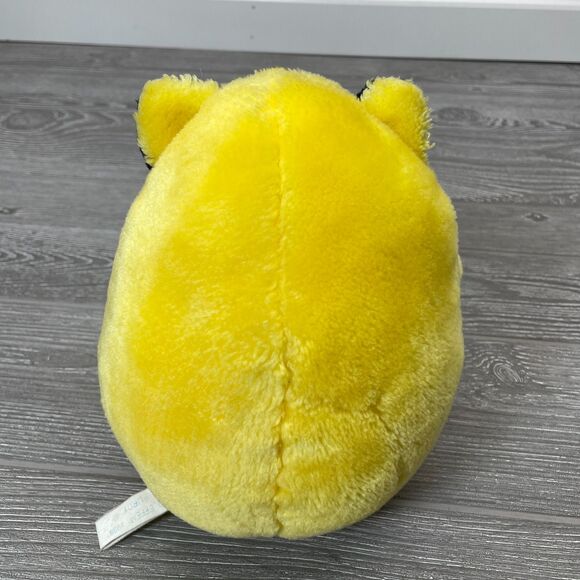 Vintage 1988 Effem Purdy Cat Plush 8in Black and Yellow Doudou Stuffed Animal - Picture 5 of 9